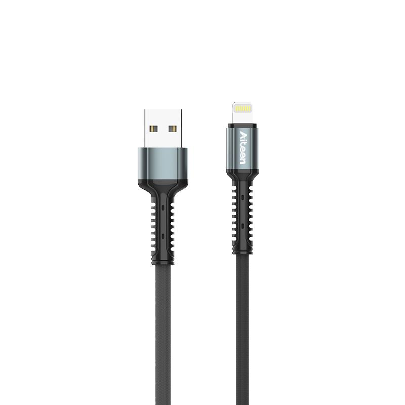 A06-LG Lightning Cable 2m 2.4A Fast charging Grey Color